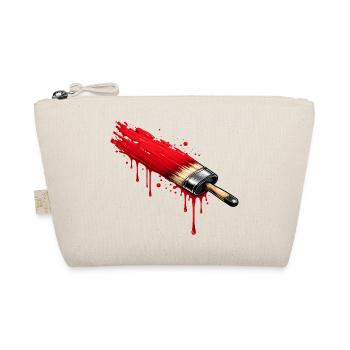 Pinceau avec de la peinture rouge dans un style graffiti - Trousse biologique - nature - Devant