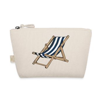 Riviera Lounge Chair Blue Striped - Organic Pouch - nature - Front