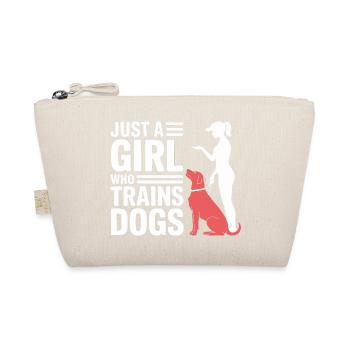 Just A Girl Who Trains Dogs Trainer Pride - Organic Pouch - nature - Front