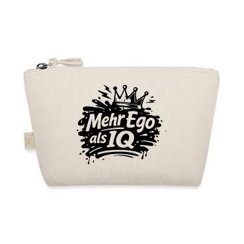 Mehr Ego als IQ - Bio-Täschchen - Natur - Vorne