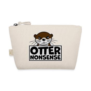 Otter Nonsense Lustig Wortspiel Otter Liebe Spruch - Bio-Täschchen - Natur - Vorne