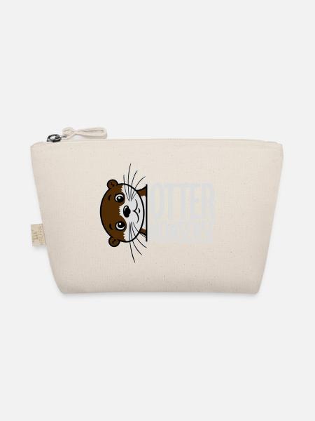 Otter Nonsense Lustig Wortspiel Otter Liebe Spruch - Bio-Täschchen - Natur - Vorne