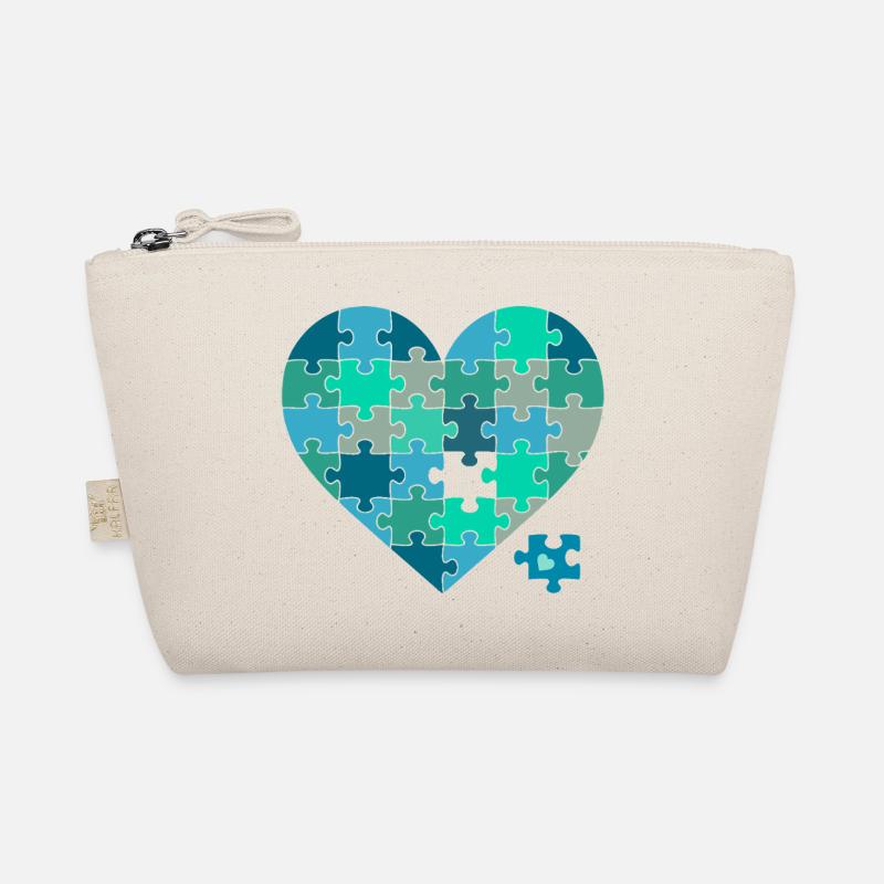 Casse-puzzle Cœur Sarcelle Trousse biologique
