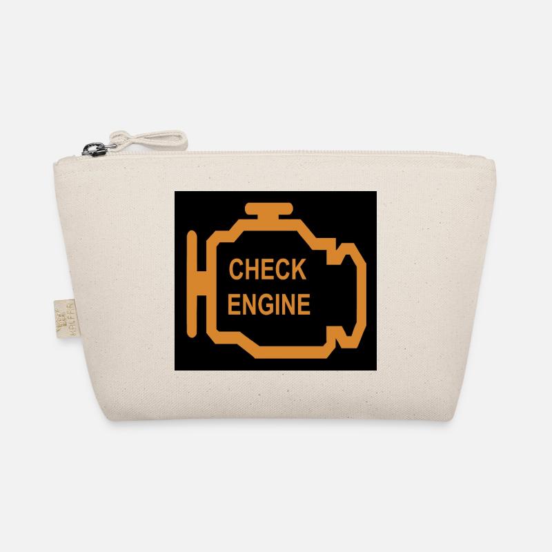 Check Engine Icon in Orange Organic Pouch