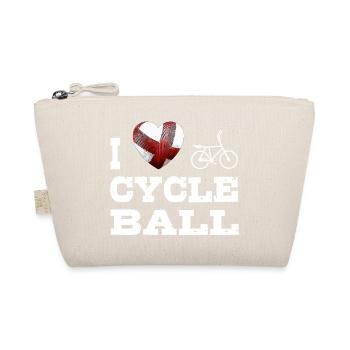 Cycling ball, cycleball, indoor cycling - Organic Pouch - nature - Front