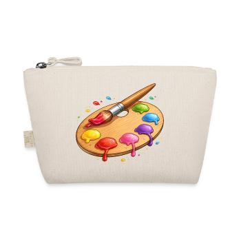 Color palette with brush illustration - Organic Pouch - nature - Front