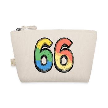 66 Number Colorful - Organic Pouch - nature - Front
