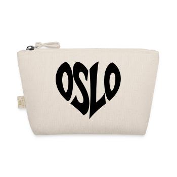 Oslo - Norway Lettering - Organic Pouch - nature - Front