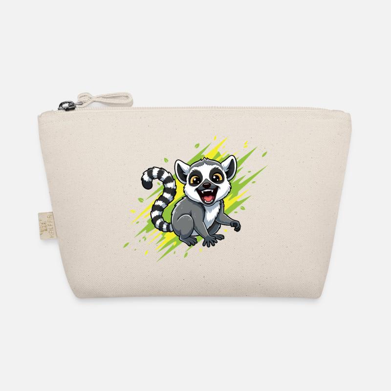 Lémurien joyeux avec fond de faisceau Trousse biologique