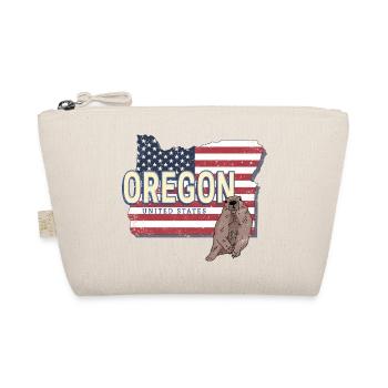 Oregon United States Retro Map Souvenir - Organic Pouch - nature - Front