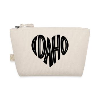 Idaho USA Heart Lettering - Organic Pouch - nature - Front