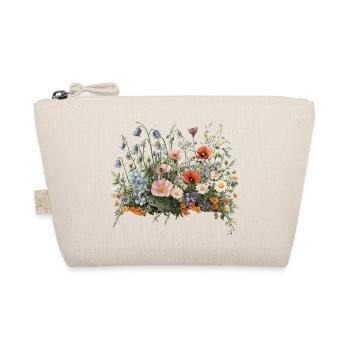 Colorful wildflower meadow with poppies and daisies - Organic Pouch - nature - Front