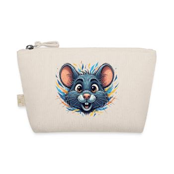 Cheerful rat in a fire of color - Organic Pouch - nature - Front
