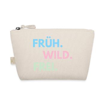 Früh Wild Frei – Frühlingsfest Festival Outfit - Bio-Täschchen - Natur - Vorne
