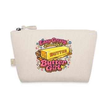 Butter Girl Retro Pop-Art-Illustration - Bio-Täschchen - Natur - Vorne