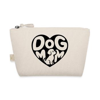 Cœur de maman de chien avec petit chien - Trousse biologique - nature - Devant