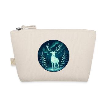 Northern Lights Moose in the forest - Organic Pouch - nature - Front