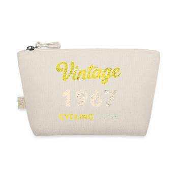 Vintage 1967 – Cycling Club Retro Birth Year - Organic Pouch - nature - Front
