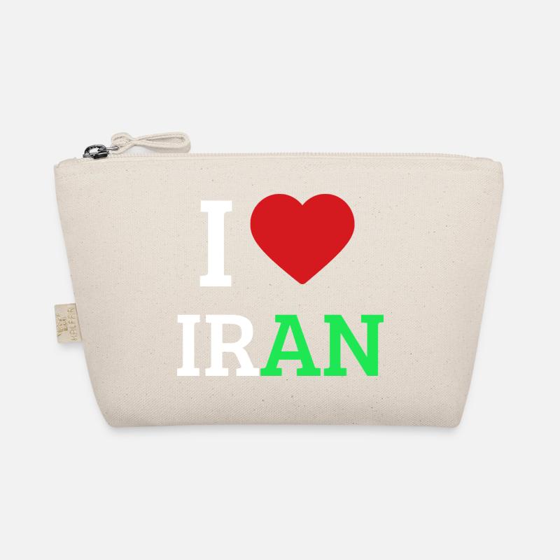 J’adore l’Iran - I Heart Iran Pride Tee Trousse biologique