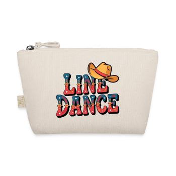 Lone Dance Cowboy Text with Hat - Organic Pouch - nature - Front