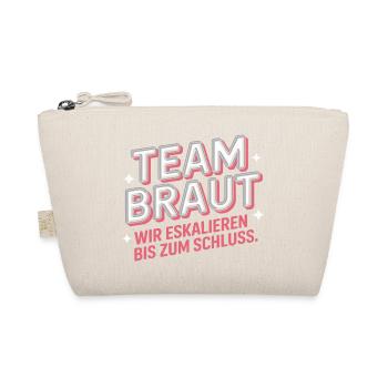 Team Braut Wir Eskalieren Crew Squad JGA Frauen - Bio-Täschchen - Natur - Vorne