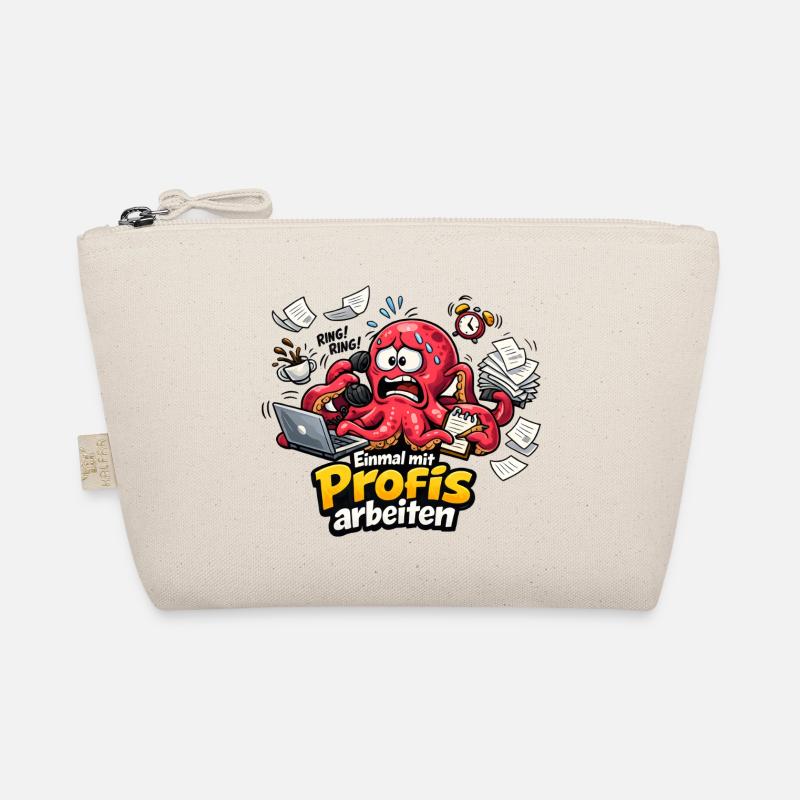 Einmal mit Profis Arbeiten Büro Oktopus Bio-Täschchen