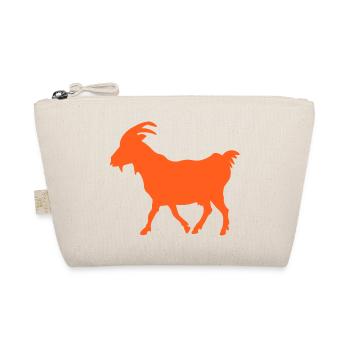 Ziege orange GOAT - Bio-Täschchen - Natur - Vorne
