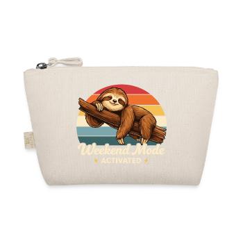 Weekend Mode Activated Sloth Shirt Funny - Bio-Täschchen - Natur - Vorne