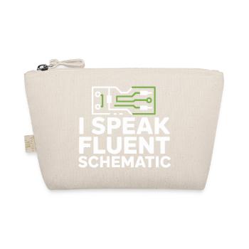 I speak fluent circuit diagram technology - Organic Pouch - nature - Front