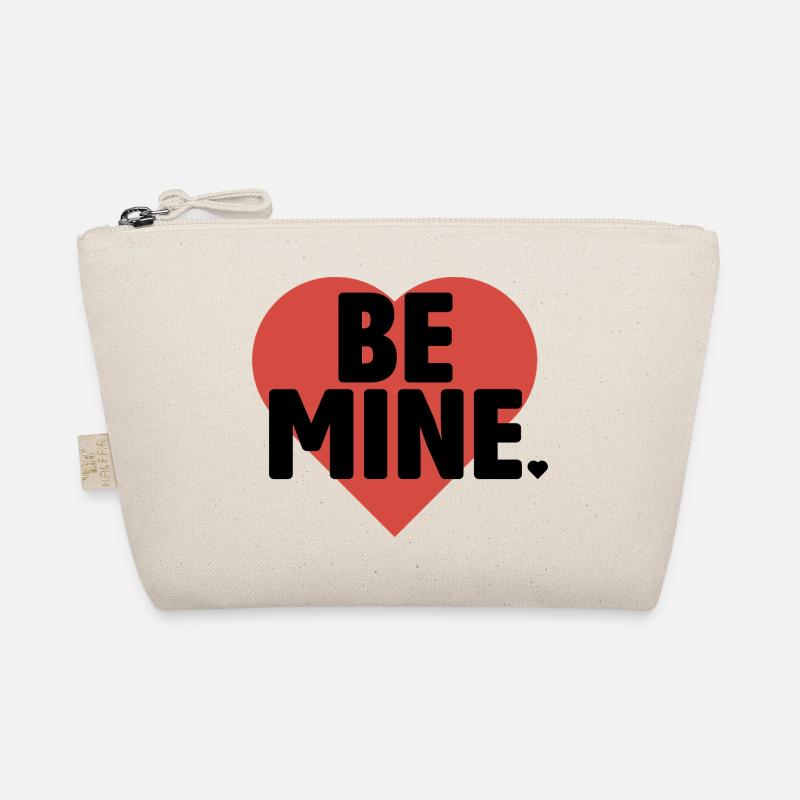 Typographie audacieuse de Be Mine Heart Trousse biologique
