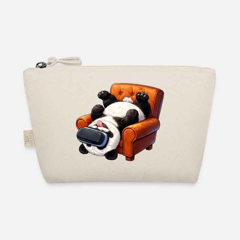 Panda avec des lunettes VR dans le fauteuil Trousse biologique