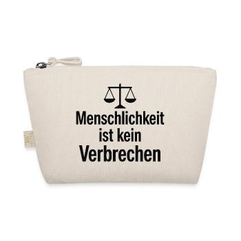 Humanität Statement Spruch Gleichheit Motiv - Bio-Täschchen - Natur - Vorne