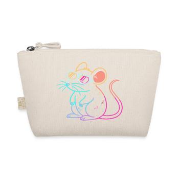 Rainbow Rat Neon Glasses - Organic Pouch - nature - Front