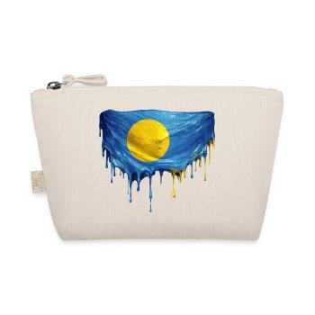 Palau tropfende Flagge - Bio-Täschchen - Natur - Vorne