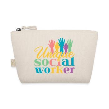 Social Worker Quote Unique Social Work - Organic Pouch - nature - Front