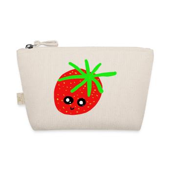Erdbeere Kinder Erdbeeren  - Bio-Täschchen - Natur - Vorne