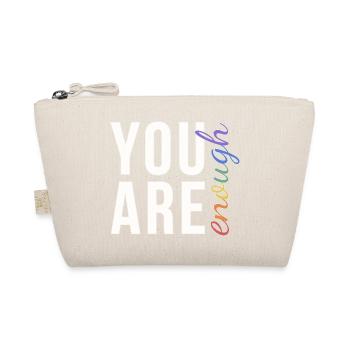 Tu es assez Typographie Fierté arc-en-ciel - Trousse biologique - nature - Devant