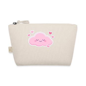 Cœurs Nuages Roses Kawaii - Trousse biologique - nature - Devant