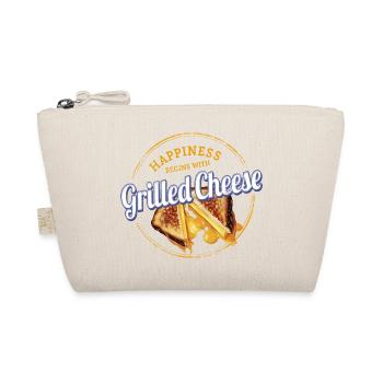 Grilled Cheese Sandwich Cheese Toast Vintage Design - Organic Pouch - nature - Front