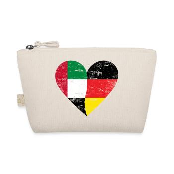UAE Germany Heart Used - Bio-Täschchen - Natur - Vorne