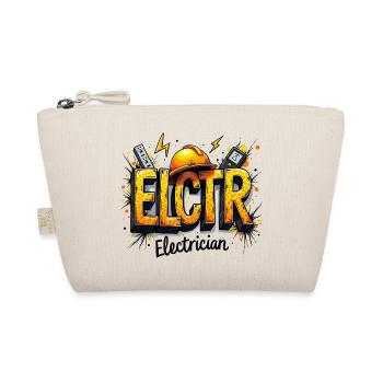 Elektriker Graffiti Stil Electrician Handwerker - Bio-Täschchen - Natur - Vorne