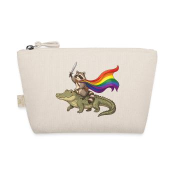 Mois de la Fierté LGBTQ - Proud LGBTQ Raccoon - Trousse biologique - nature - Devant