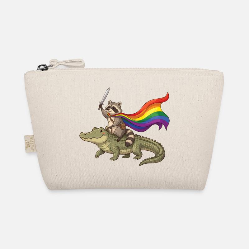 LGBTQ-Pride-Monat – Stolzer LGBTQ-Waschbär Bio-Täschchen
