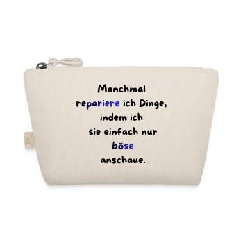 Instandhaltung T-Shirt Lustiges Geschenk Handwerk! - Bio-Täschchen - Natur - Vorne