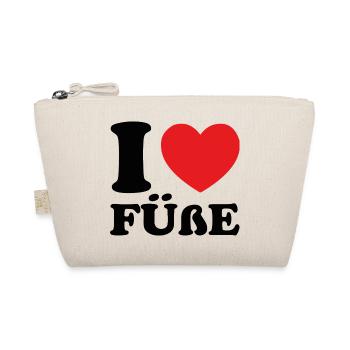 I love feet - Organic Pouch - nature - Front
