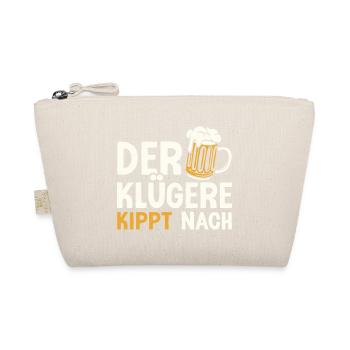 Der Klügere kippt nach Bier Party Bierchen Saufen - Bio-Täschchen - Natur - Vorne