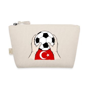 Türkischer Fußball Türkei - Bio-Täschchen - Natur - Vorne
