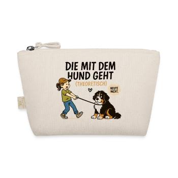 Berner Sennenhund Spruch Hundehalterin Humor - Bio-Täschchen - Natur - Vorne