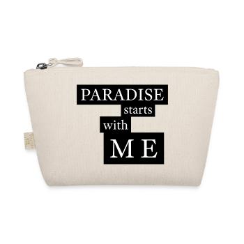 Paradise starts with me - Organic Pouch - nature - Front