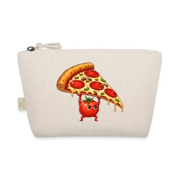 Tomato hero lifts pizza slice - Organic Pouch - nature - Front